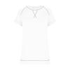 Womens Summer Short Sleeve Shirts Casual Solid Loose Fit Pocket Tunic Tops Lightweight Basic Tee Shirts Blouses Tops White view 4