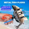 YOXIER Fishing Supplies Fishing Pliers Gripper Metal Fish Control Clamp Claw Tong with Ergonomic Handle Portable Versatile Fishing Tool B view 2