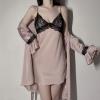 Pink Sling Halterneck Sexy Lace Strapless Slim Mini Dress Women's Backless Club Dress view 3