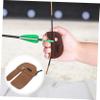 Yardwe 2pcs Double-Layer Cowhide Finger Tab for Archery Protective Gear for Beginners and Experienced Archers Comfortable Fit for Practicing and Hunting view 4