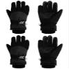 SATINIOR 2 Pairs Kids Waterproof Winter Snow Gloves Ski Gloves for Boy Girl Outdoor Warm Thickening Snowboard(Black,6-10 Years) view 1