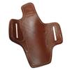YT HOBBY Handmade Leather OWB Carry Two Slot Gun Open Top and Bottom Protected Barrel Holster Compatible with Red Dot (Brown - Right Hand, CZ 75) view 3