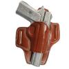 YT HOBBY Handmade Leather OWB Carry Two Slot Gun Open Top and Bottom Protected Barrel Holster Compatible with Red Dot (Brown - Right Hand, CZ 75) view 4