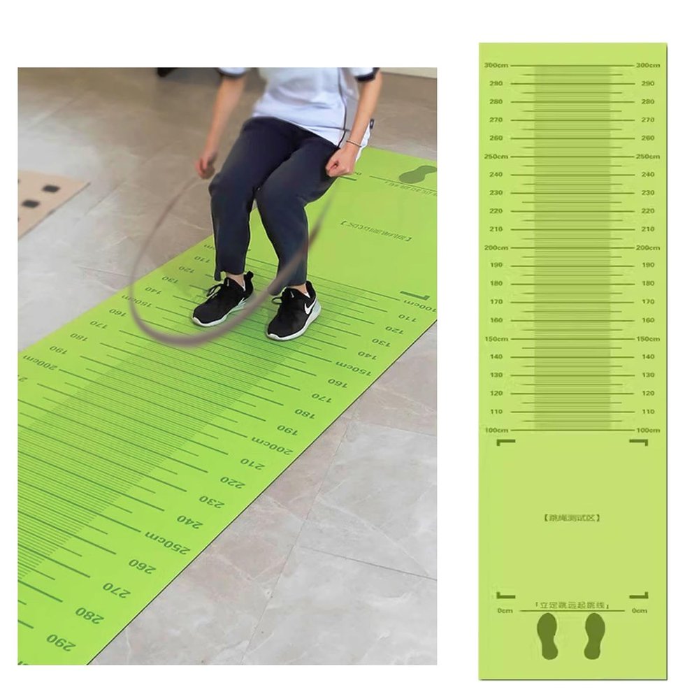 SAYOBO Rubber Long Jump Mat, Green Jumping Exercise Mats Tester for Entrance Exam, Durable Training Pad for Long Jump Testing, Jump Challenger