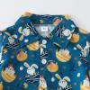 AIMAOMI Baby Boy Cotton Linen Shorts Set Solid Color Easter Egg Button T-Shirt Tops Shorts Summer Outfit (Navy, 18-24 Months) view 3