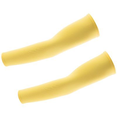Atneato UV Protection Cooling Arm Sleeves - Arm Warmers Sun Protective Tattoo Sleeves for Men Women (Yellow)