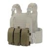 YAKEDA Tactical Placard Triple Magazine Pouch with Quick Release Mag Pouch Insert, UTX Buckles Combined with Chest Mini Rig and Vest (Khaki) view 2