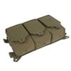 YAKEDA Tactical Placard Triple Magazine Pouch with Quick Release Mag Pouch Insert, UTX Buckles Combined with Chest Mini Rig and Vest (Khaki) view 3