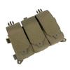 YAKEDA Tactical Placard Triple Magazine Pouch with Quick Release Mag Pouch Insert, UTX Buckles Combined with Chest Mini Rig and Vest (Khaki) view 4