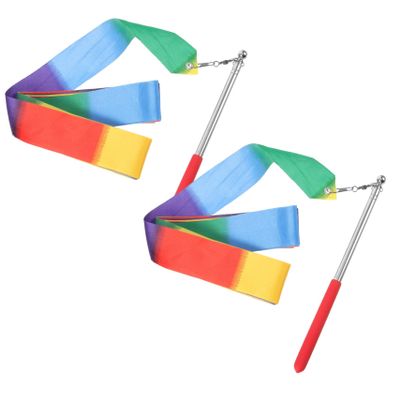 KICHOUSE Vivid Gymnastics Ribbons Dance Streamers for Supplies Artistic Dance Ribbons