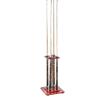 Pool Cue Rack Pool Cue Holder Pool Cue Stand 35mm Freestanding Billiard Cue Rack Organizer,Red Wood Pool Cue Holder with Rubber Rings Pool Stick Holder Billiard Cue Rack view 1