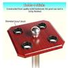 Pool Cue Rack Pool Cue Holder Pool Cue Stand 35mm Freestanding Billiard Cue Rack Organizer,Red Wood Pool Cue Holder with Rubber Rings Pool Stick Holder Billiard Cue Rack view 3