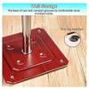 Pool Cue Rack Pool Cue Holder Pool Cue Stand 35mm Freestanding Billiard Cue Rack Organizer,Red Wood Pool Cue Holder with Rubber Rings Pool Stick Holder Billiard Cue Rack view 4