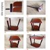 Pool Cue Rack,Red Wooden Billiard Stick Stand Rack,Hold Up to 7 Snooker Cues Fishing Rods view 4