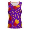 3D French Fries Slim Fit Mens Tank Tops Full Print Sleeveless Tees Gym Vest XL view 4