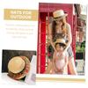 TENDYCOCO Sun Protection Hat Stylish Sun Hat with Lanyard for Women Men Boys and Girls for Beach Park and Travel Colorful view 4