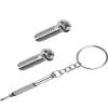 Glintbay 2 Pcs Screws & 1 Pcs Multifunctional Screwdriver Set for RayBan RB3533 57mm Sunglasses view 1
