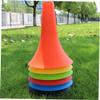 KICHOUSE 6pcs Soccer Cones for Training Durable Plastic Football Practice Equipment Agility Markers for Basketball Football and Sports Drills for Coordination and Skill Development view 4