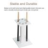Free Standing White Pool Cue Racks & Holders,Wooden Square Floor Pool Cue Organizers/Shelf,Hold 8 Cues,Billiard Stick Cue Rack view 4