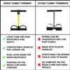 Spike Tummy Trimmer for Home Gym Exercise Leg Exercise Ab exercise Full Body Exercise for Men and Women (Spike Tummy Trimmer Black) view 3