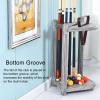 Grey Pool Cue Rack Free Standing,Corner 10 Cue Pool Stick Holder Organizer,Floor Pool Cue Storage Stand for Billiard Room view 4