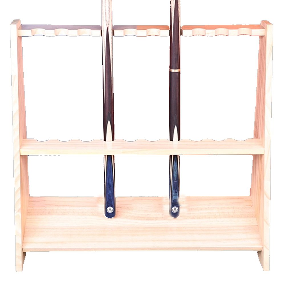 Billiard Cue Rack Pool Stick Holder Solid Wood Cue Stick Holder Billiard Cue Racks Holds Billiards Billiards Pool Stick Holder Floor Stand Pool Cue Rack Pool Stick Holder Off White||10 Holes