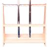 Billiard Cue Rack Pool Stick Holder Solid Wood Cue Stick Holder Billiard Cue Racks Holds Billiards Billiards Pool Stick Holder Floor Stand Pool Cue Rack Pool Stick Holder Off White||10 Holes view 1