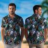 Bigfoot Dis Golf Hawaiian Shirt for Men - Sasquatch Sport Men's Hawaiian Shirt, Button Down Shirt Short Sleeve(MP_Bigfoot_38) Size L view 2