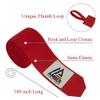 Amber Fight Gear Semi Elastic Professional 180-Inch Hand Wraps with Hook and Loop Closure for Boxing Kickboxing Muay Thai MMA for Men and Women, Red, Sold as a Pair view 4
