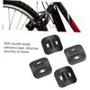 HANABASS 2pcs Bike Housing Wire Buckle for Brake and Gear Cables Durable Lightweight Fixing Holder for Mountain Bikes Black view 2