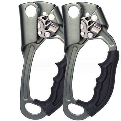 Mountaineering Climbing Hand Ascender, Lightweight Aluminum Alloy Climbing Equipment, for Arborist Tree Climbing Rigging 8-13MM Rope()