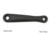 HERCHR Crank Arm 140mm Electric Bicycle Diamond Hole Crank Mid Motor Cranks Aluminum Alloy Electric Bike Crank Leg for Replacement view 3