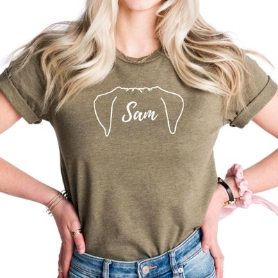 Boxer Ears in Pocket, Custom Shirt for Boxer Dog Owner, Personalized Dog Name Shirt, Gift for Boxer Dog Lover, Boxer Mom Shirt, S3222