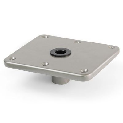 Boat Seat Base Mount Boat Seat Pedestal Base Mount Plate for 3/4" Pin Post Socket, Heavy Duty Marine Pedestal Bracket for Most Marine Fishing Pontoon Bass