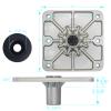 Boat Seat Base Mount Boat Seat Pedestal Base Mount Plate for 3/4" Pin Post Socket, Heavy Duty Marine Pedestal Bracket for Most Marine Fishing Pontoon Bass view 3