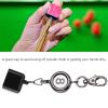 Billiards Snooker Pool Cue Chalk Holder, Pool Chalk Cubes Set Snooker Retractable Drawing Pool Chalk Holder with Belt Clip, Pool Cue Chalk Snooker Practical Tool for Table Billiards for Table Billiard view 4