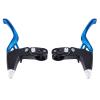1 Pair Bike Brake Handles, 4 Color High Strength and Durable Bicycle Brake Clutch Level with Aluminum Alloy Fixed Gear Brake Handles Suitable, Bikes Accessory for Mountain Bike Folding Bicycle(Blue) view 1