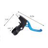 1 Pair Bike Brake Handles, 4 Color High Strength and Durable Bicycle Brake Clutch Level with Aluminum Alloy Fixed Gear Brake Handles Suitable, Bikes Accessory for Mountain Bike Folding Bicycle(Blue) view 2