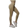 NATHGAM Womens High Waisted Leggings Soft Stretch Opaque Slim Yoga Leggings Lightweight Breathable Gym Workout Athletic Pants Khaki view 1