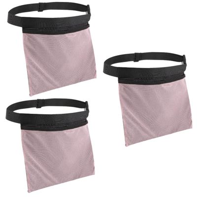 HANABASS 3pcs Mesh Tennis Ball Bag Fanny Pack for Tennis Balls Creative Picker Bag