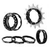 KTKEET MTB Single Speed Cassette Cog Bicycle Freewheel Sprocket 12/13/14/15/16/17/18/19/20/21/22T Single Speed Fixie Cassette+Spacers for 7-10S HG Hubs,Road Bike,Mountain Bike (Black,14T) view 1