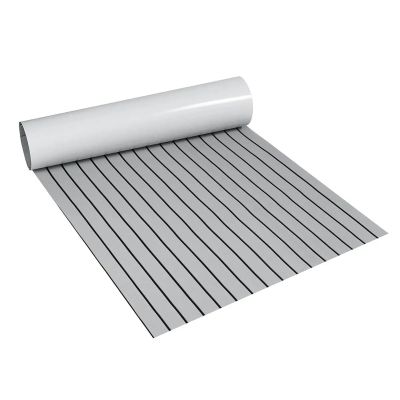 UNKOMN Marine Hardware 3000x900x6mm Self-Adhesive EVA Foam Boat Yacht RV Caravan Marine Flooring Faux Teak Boat Decking Sheet Floor Decor Mat (Color : Gray Black)