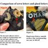 AICHENG 2-Pack Personalized Thongs with Names, Custom Name Thong, Diy Gold Rhinestone Shiny Letters Name, Customize Your Fashion Logo, The Letters Are Hand Sewn, Very Strong And Not Easy To Fall Off view 4