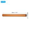 PATIKIL Relay Track Baton, 2 Pack Aluminum Tube Field Running Race Stick Corrosion Resistant for Outdoor Athletics Sport Game Practice Tool, Gold view 2