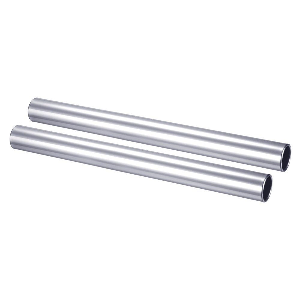 PATIKIL Relay Track Baton, 2 Pack Aluminum Tube Field Running Race Stick Corrosion Resistant for Outdoor Athletics Sport Game Practice Tool, Silver