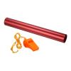 PATIKIL Relay Track Baton, Aluminum Tube Field Running Race Stick with Whistle Corrosion Resistant for Outdoor Athletics Sport Game Practice Tool, Red view 1