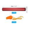 PATIKIL Relay Track Baton, Aluminum Tube Field Running Race Stick with Whistle Corrosion Resistant for Outdoor Athletics Sport Game Practice Tool, Red view 2