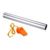 PATIKIL Relay Track Baton, Aluminum Tube Field Running Race Stick with Whistle Corrosion Resistant for Outdoor Athletics Sport Game Practice Tool, Silver view 1