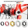 KTKEET MTB Single Speed Cassette Cog Bicycle Freewheel Sprocket 12/13/14/15/16/17/18/19/20/21/22T Single Speed Fixie Cassette+Spacers for 7-10S HG Hubs,Road Bike,Mountain Bike (Red,17T) view 3