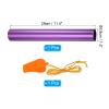 PATIKIL Relay Track Baton, Aluminum Tube Field Running Race Stick with Whistle Corrosion Resistant for Outdoor Athletics Sport Game Practice Tool, Purple view 2